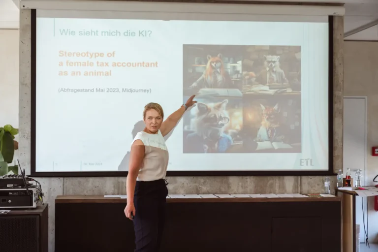 Präsenation beim Ausbildungsevent ETL-Talentetag.