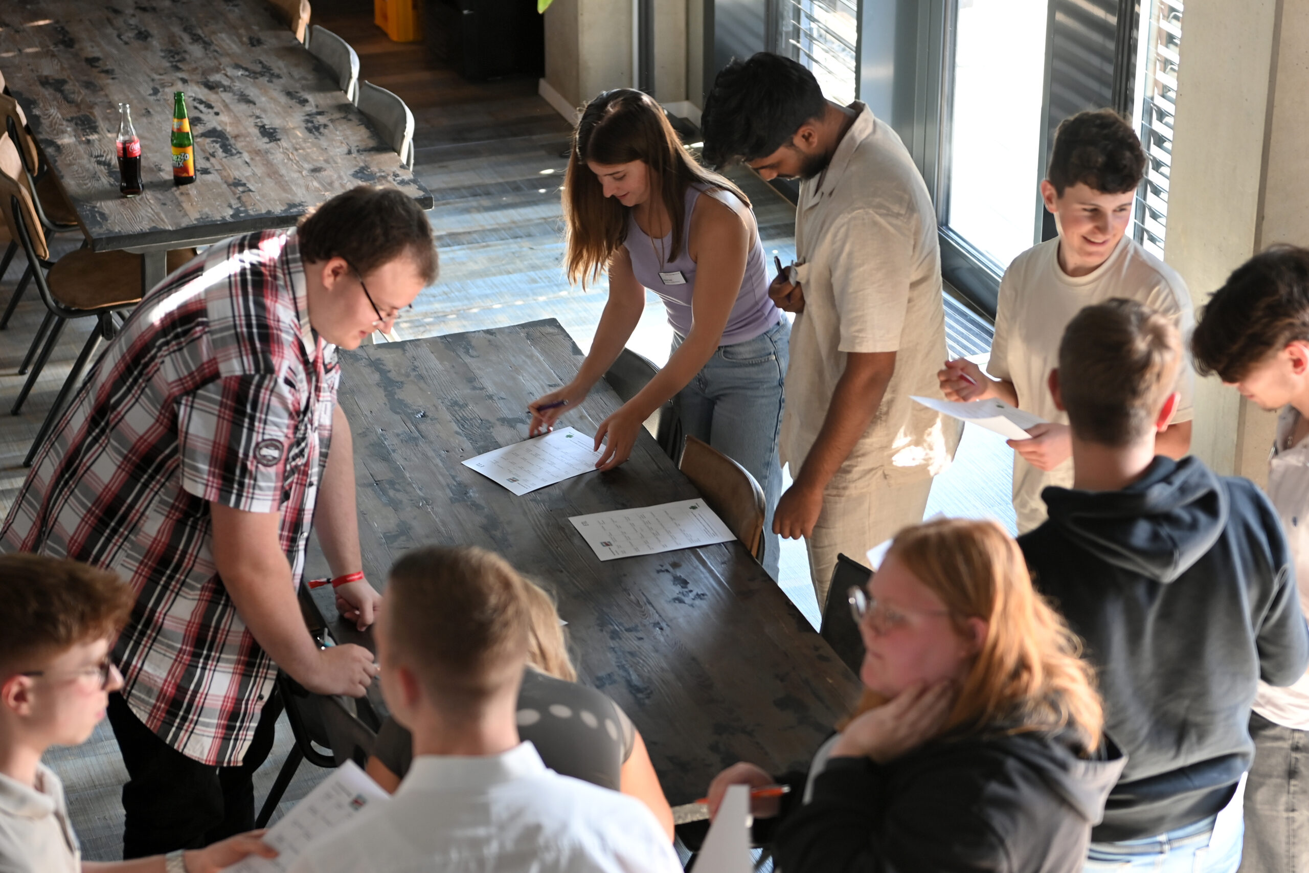 Workshop beim ETL-Talentetag mit einer Gruppe von Auszubildenden.